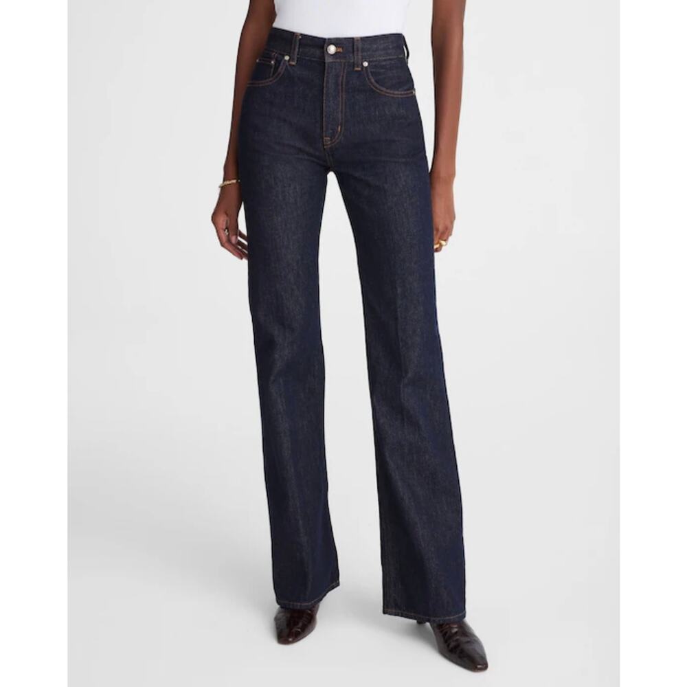 NWT Madewell Vintage Flare Jean Rinse Wash Dark Denim 25P